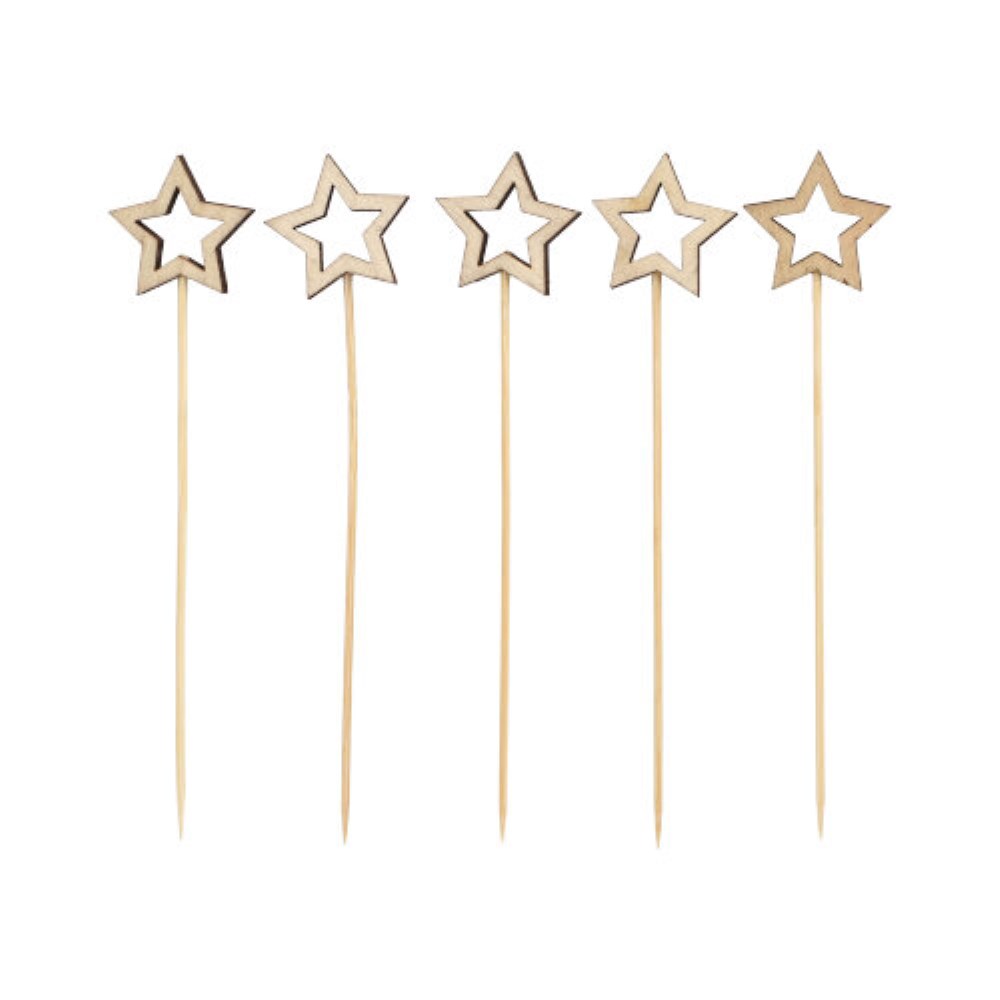 100 Fingerfood - Picker 14 cm "Star"