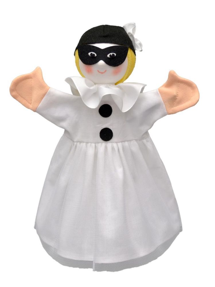 Hand Puppet Colombina 33 Cm - Made in Europe - Vintage Toy Hand Puppet Colombina 33 Cm - Made in Europe - Vintage Toy