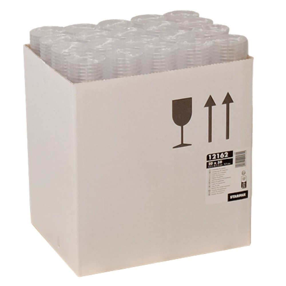 50 Trinkbecher, PS 0,2 l Ø 7,5 cm · 9,7 cm glasklar