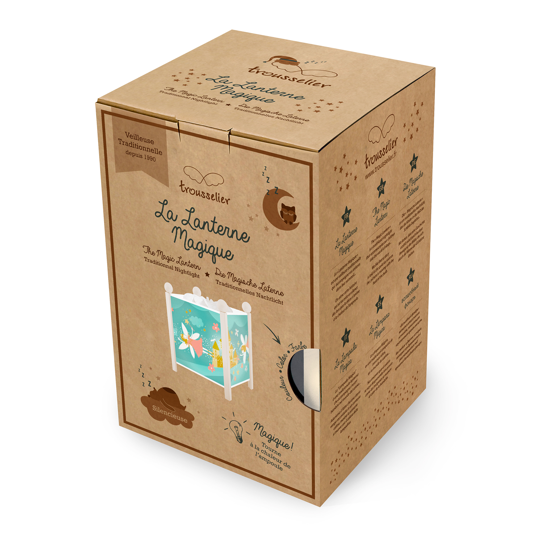 Nacht Licht - Magische Laterne Elfen Prinzessin - Weiss 12V