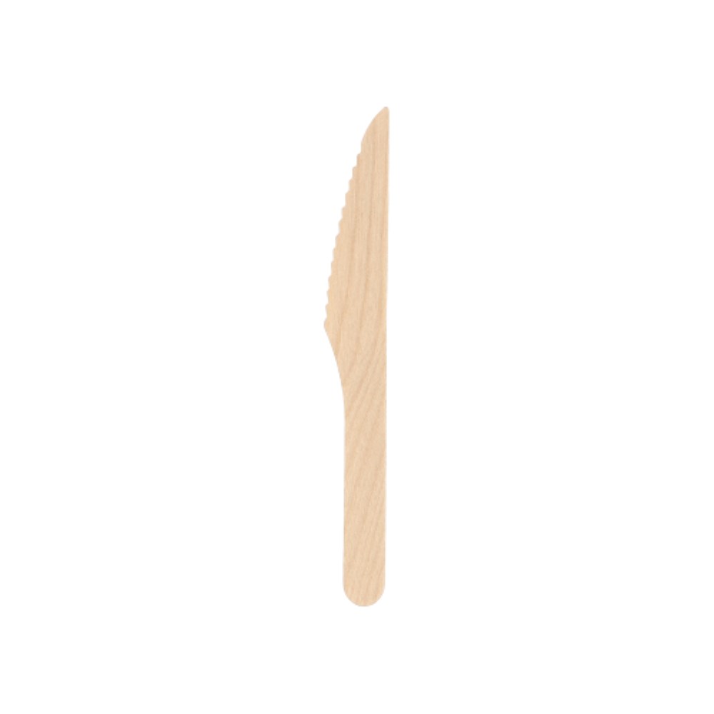 50 Messer Holz "pure" 16,5 cm