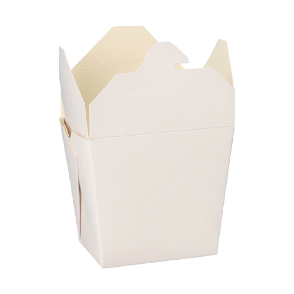 50 Snackboxen "ASIA" eckig 470 ml 8,5 cm x 7,5 cm x 5,5 cm weiss