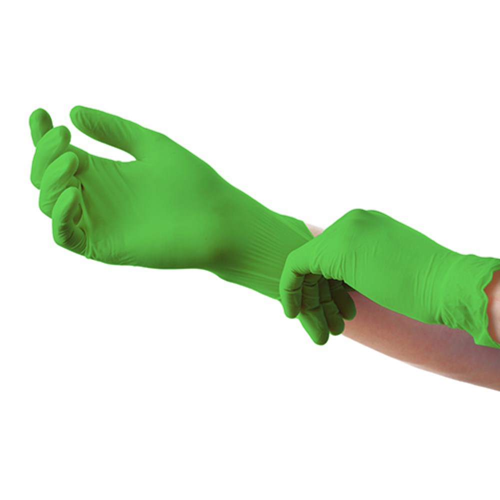 100 "Medi-Inn Classic" Handschuhe, Nitril puderfrei apfelgrün "Nitril Apple Green" Größe: XL