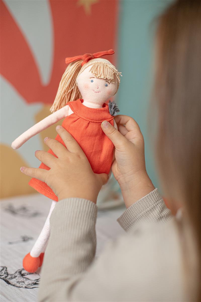 Puppe 30Cm - Orange Organic Cotton