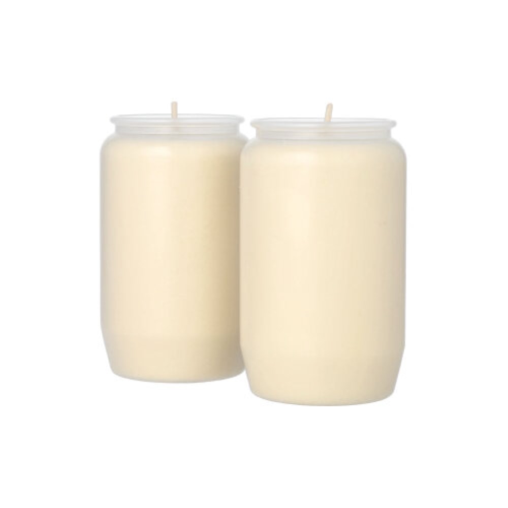 2 Kompositions-Öl-Lichte Ø 5,8 cm · 9,6 cm transparente Hülle