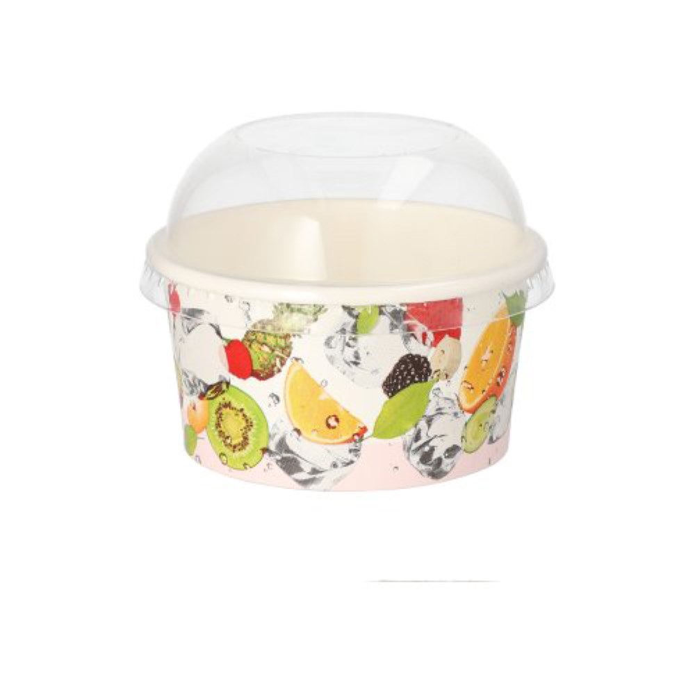 50 Deckel für Eisbecher PLA rund Ø 9,2 cm · 3,5 cm