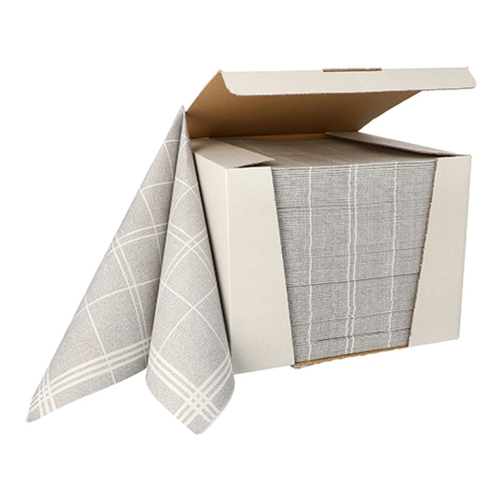 100 Servietten "ROYAL Collection" 1/4-Falz 40 cm x 40 cm grau "Kitchen Craft" 100 Servietten "ROYAL Collection" 1/4-Falz 40 cm x 40 cm grau "Kitchen Craft"