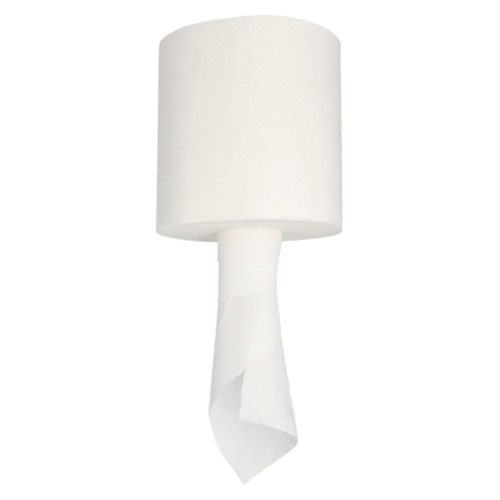 6 Universalrollen Ø 19 cm · 109 m x 19,5 cm "Mikroprägung" Handtuchrollen, Innenauszug, 445 Blatt