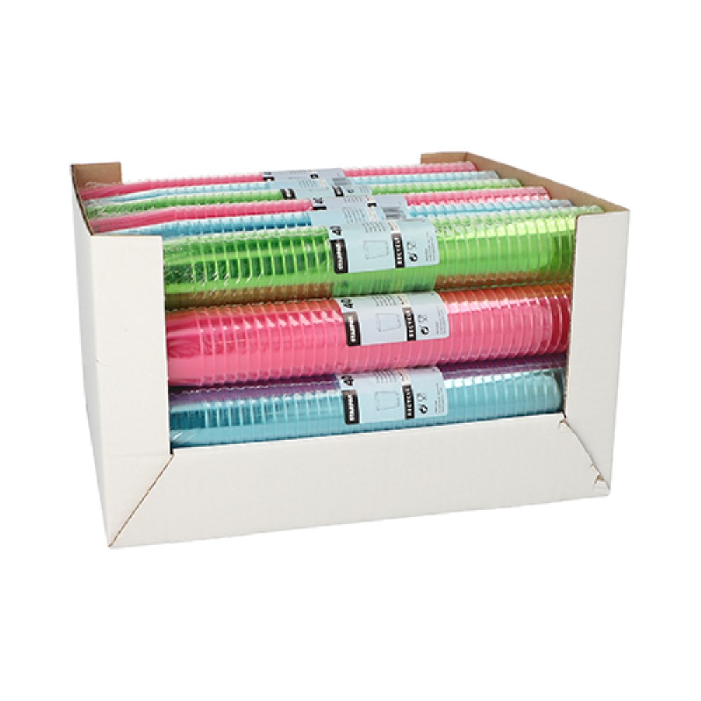 40 Gläser für Schnaps, PS 4 cl Ø 4,2 cm · 5,2 cm farbig sortiert 40 Gläser für Schnaps, PS 4 cl Ø 4,2 cm · 5,2 cm farbig sortiert