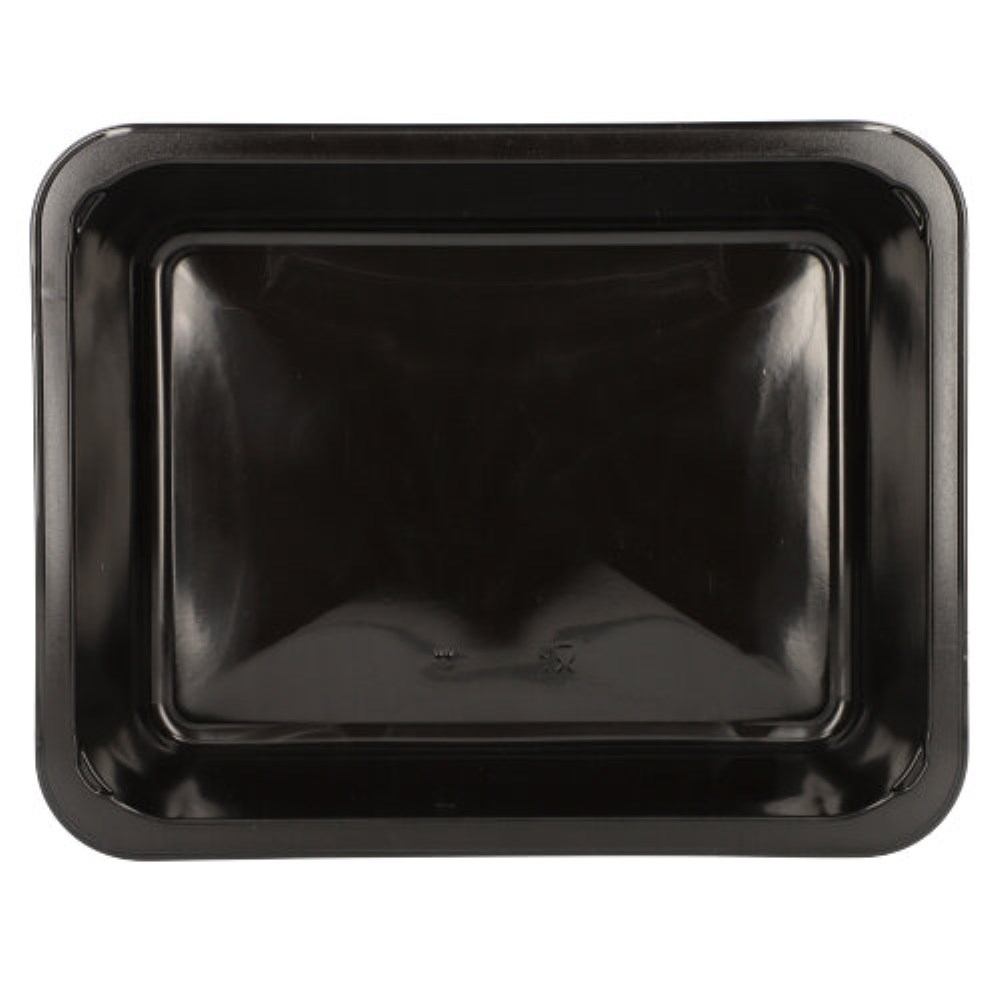 50 Mikrowellenschalen, PP ungeteilt 1330 ml 4,9 cm x 22,7 cm x 17,8 cm schwarz