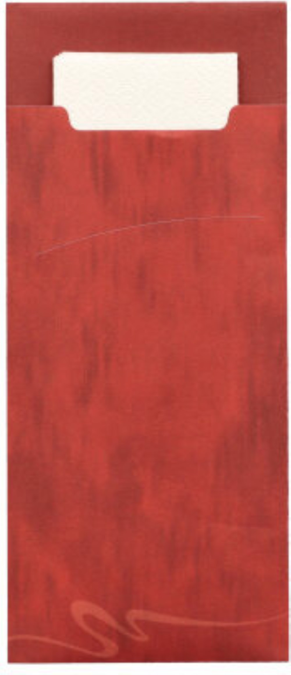 520 Bestecktaschen 20 cm x 8,5 cm bordeaux inkl. weißer Serviette
