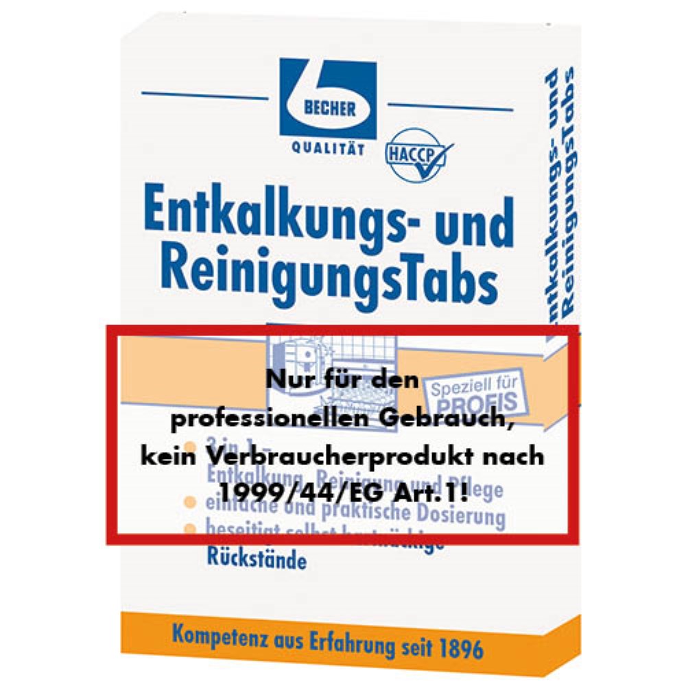 8 "Dr. Becher" Entkalkungs- und ReinigungsTabs