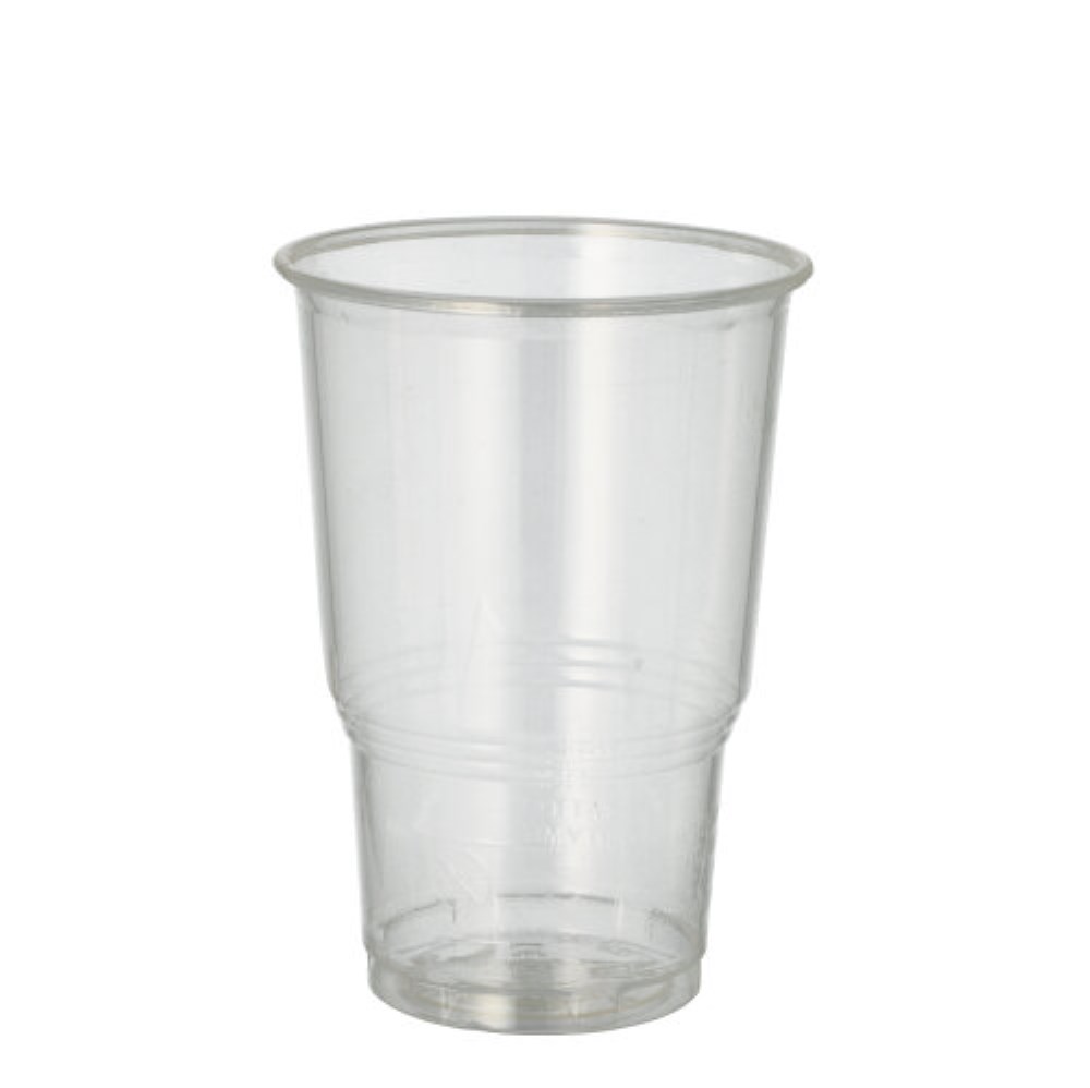 70 Kaltgetränkebecher, PLA "pure" 0,25 l Ø 7,8 cm · 11 cm glasklar mit Schaumrand