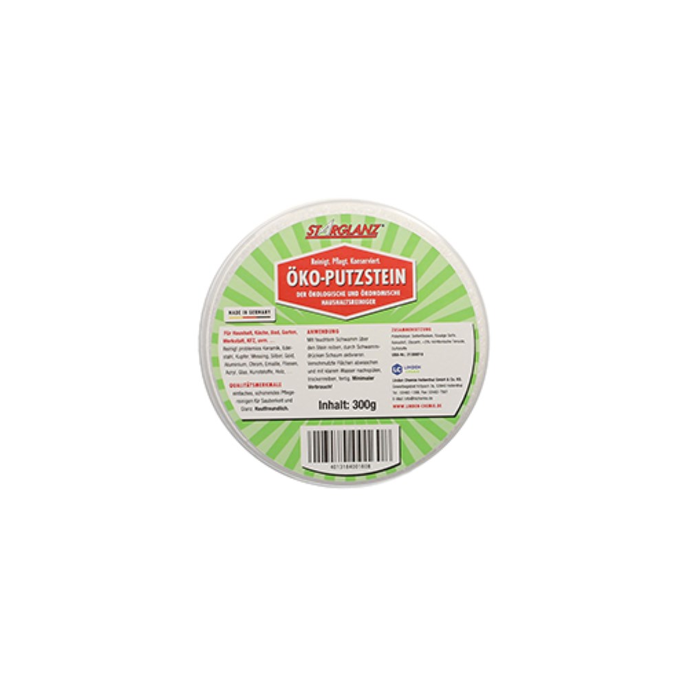 "Starglanz" Universal Öko Putzstein weiss 300 gr. inkl. Handschwamm