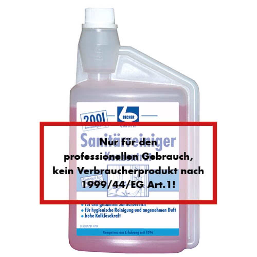 "Dr. Becher" Sanitärreiniger Konzentrat 1 l Dosierflasche "Dr. Becher" Sanitärreiniger Konzentrat 1 l Dosierflasche