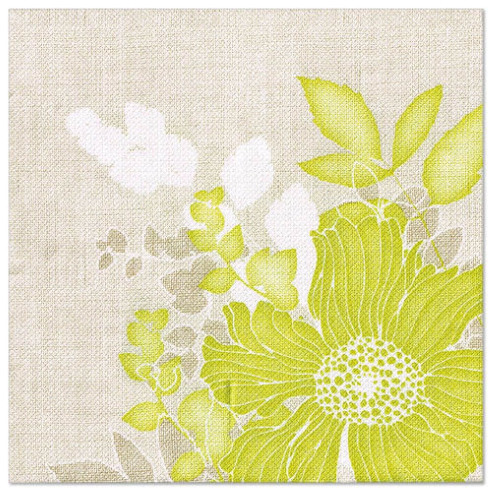 50 Servietten "ROYAL Collection" 1/4-Falz 40 cm x 40 cm grün "Annabel"