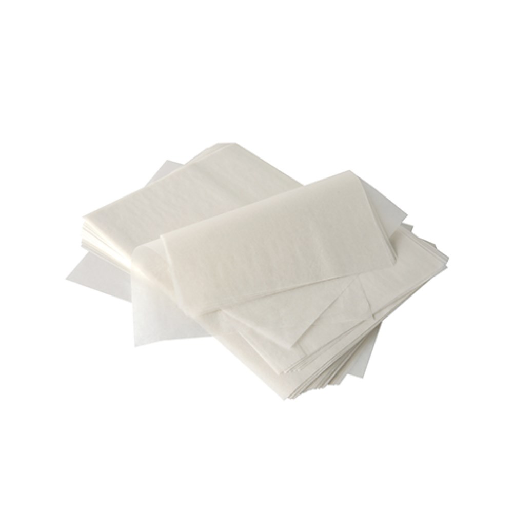 1000 Blatt Sahneabdeckpapier 32 cm x 22 cm weiss mit Palmwachsbeschichtung