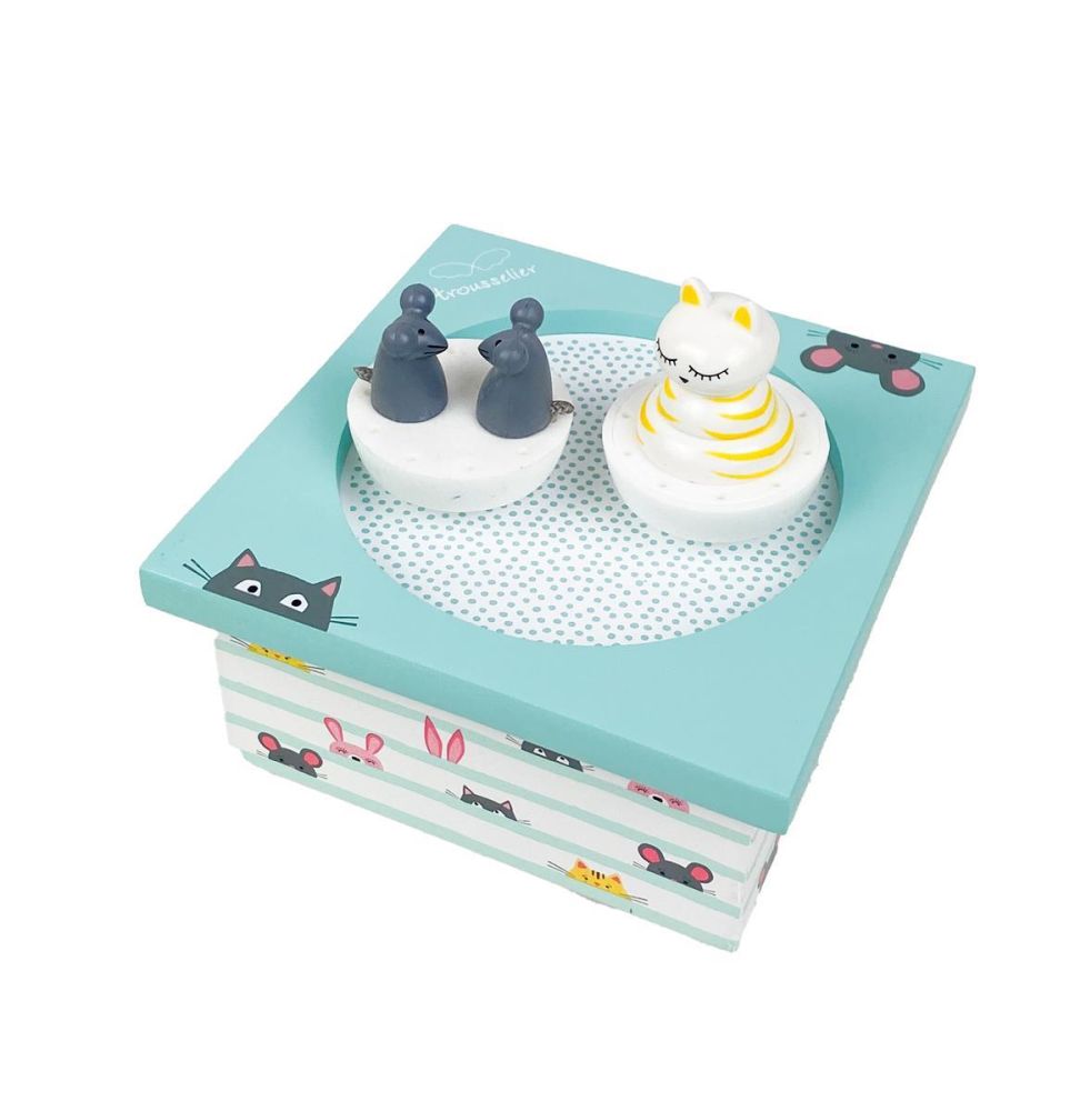 Spieldose Tanzende Katz & Maus