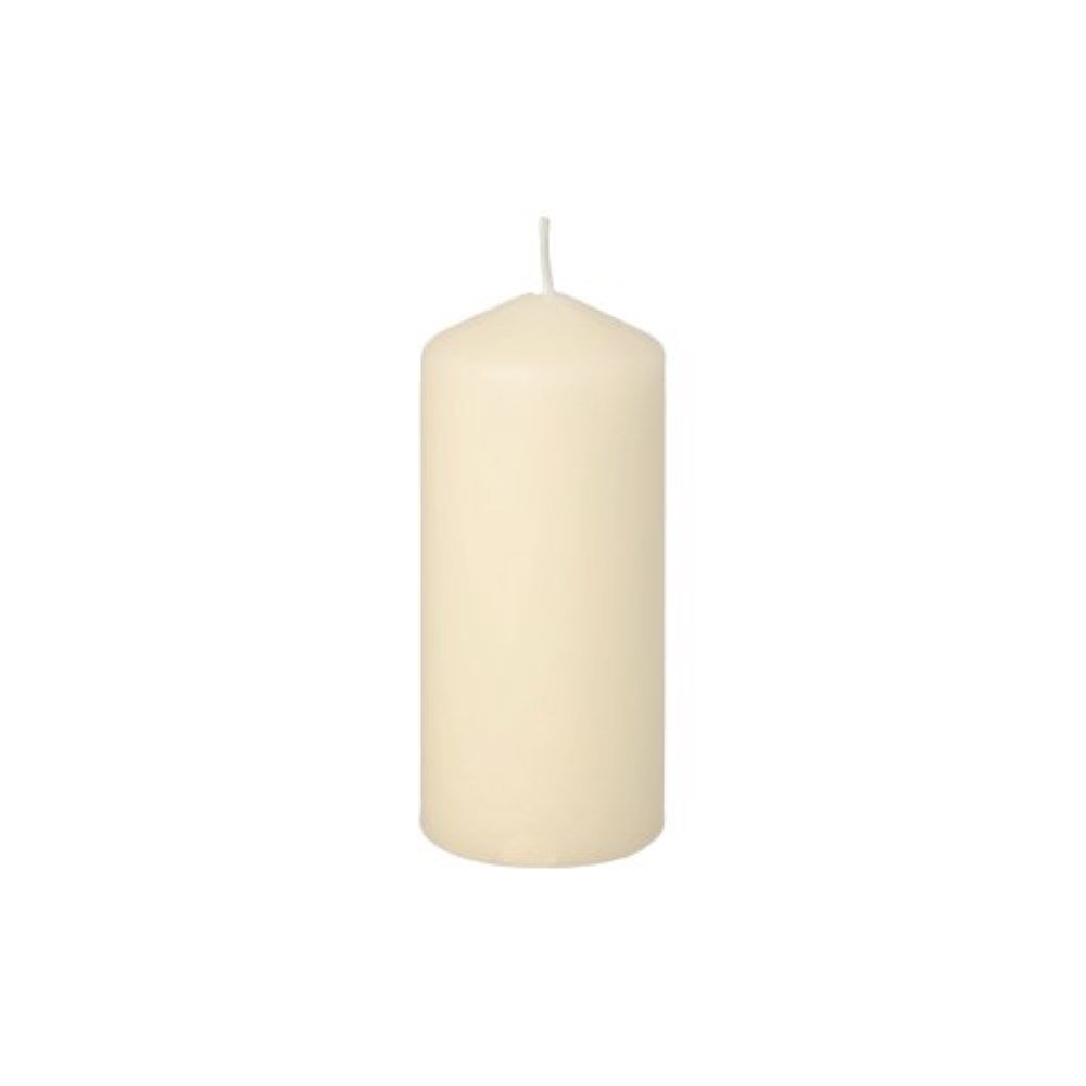 10 Stumpenkerzen Ø 40 mm · 90 mm creme