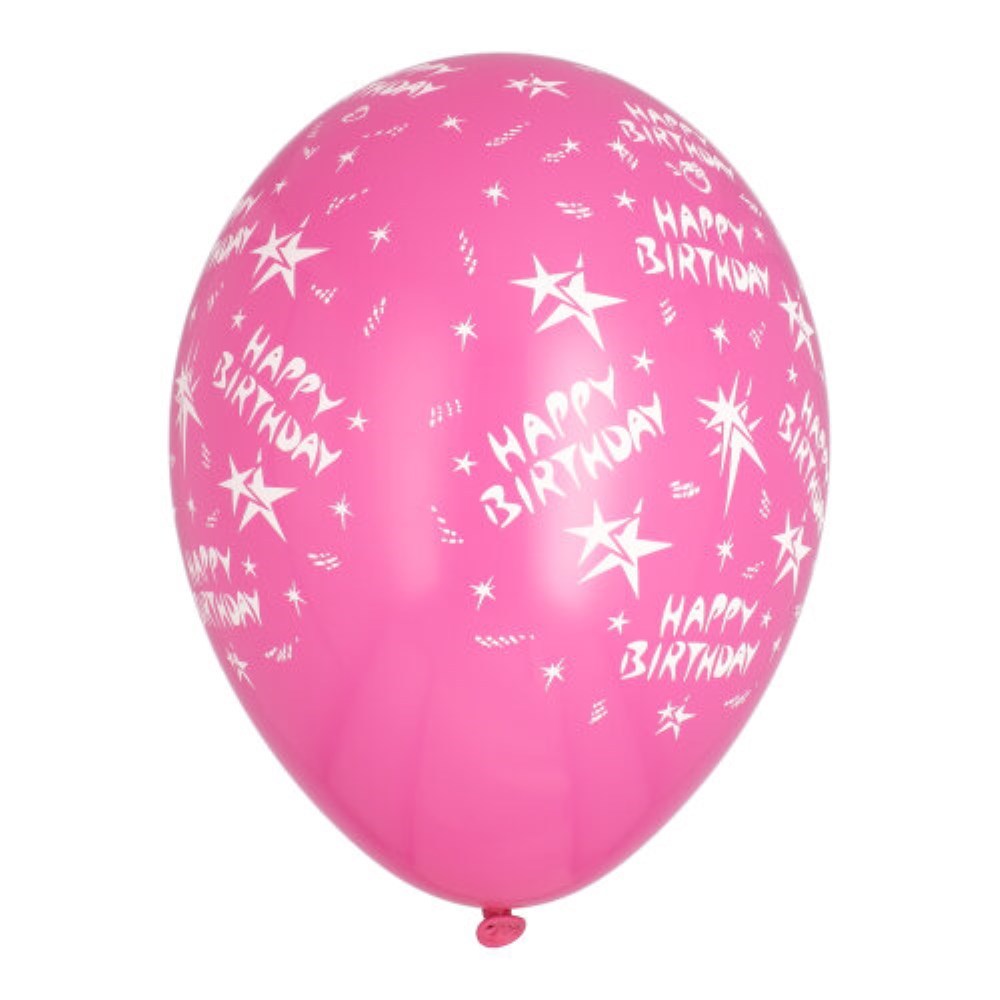 10 Luftballons Ø 29 cm farbig sortiert "Happy Birthday"