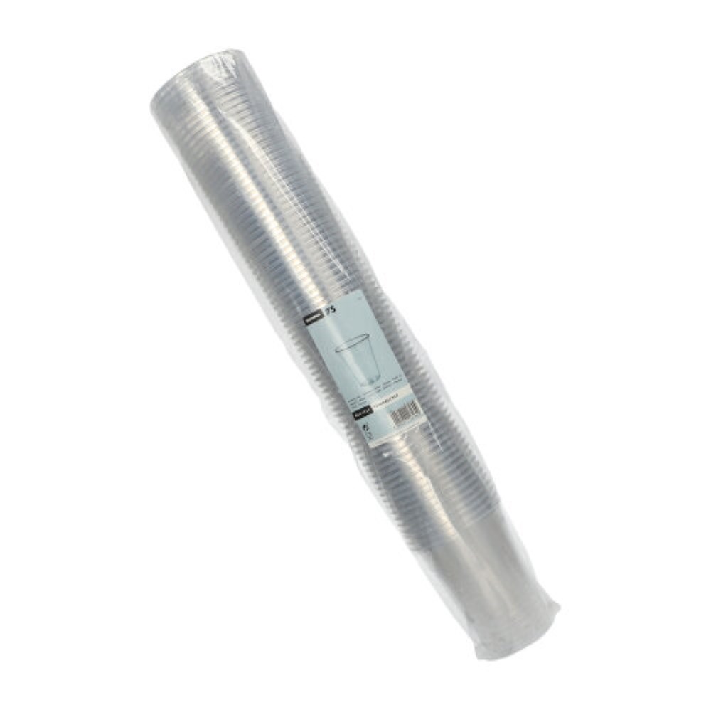 75 Trinkbecher, PS 0,4 l Ø 9,5 cm · 12 cm klar mit Schaumrand