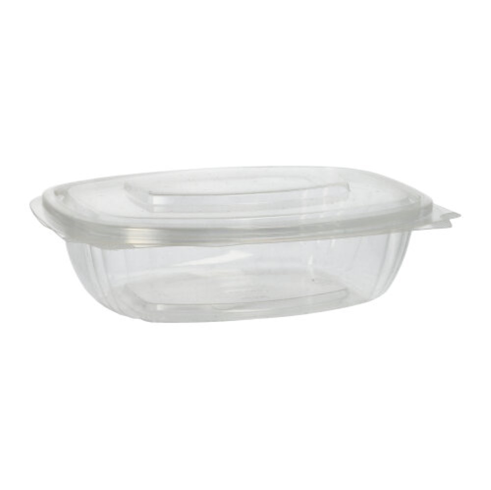 50 Feinkost- und Salatschalen mit Klappdeckeln, PLA "pure" 750 ml 6,6 cm x 20,5 cm x 16,8 cm