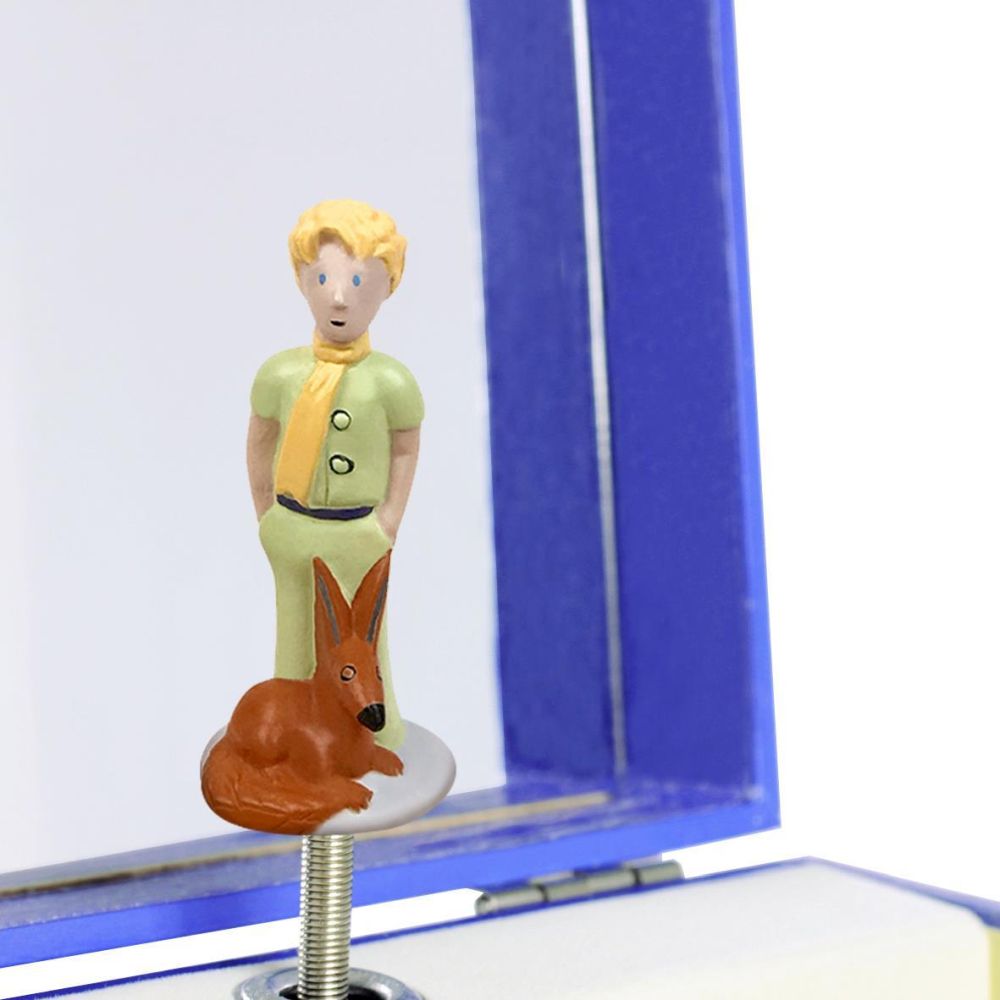Phosphoreszierende Spieldose Kleiner Prinz© Dunkelblau - Leuchtet in der Nacht