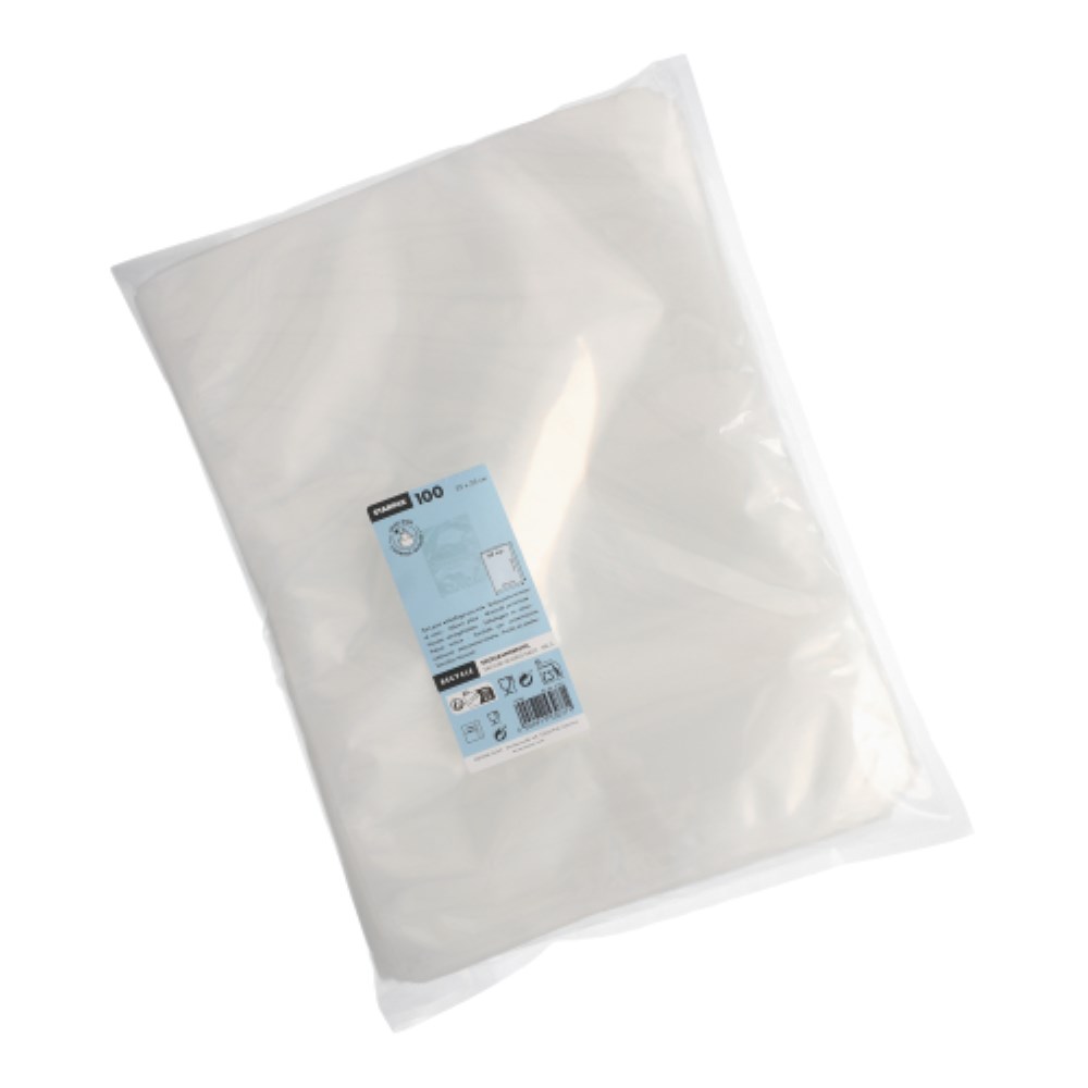 100 Siegelrandbeutel, PA / PE 35 cm x 25 cm transparent "Sous Vide" Kochqualität, 80 my