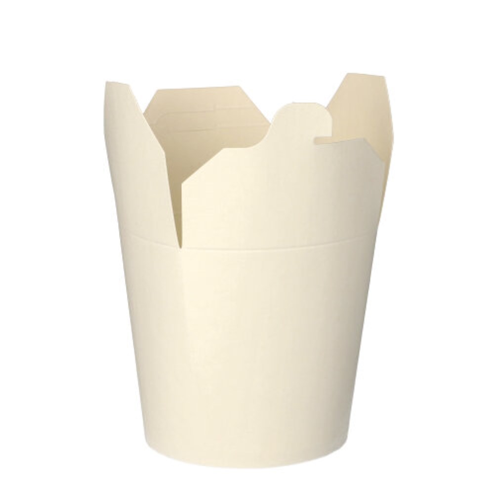 50 Pastaboxen, Pappe rund 750 ml 10 cm x 10 cm x 8,5 cm weiss