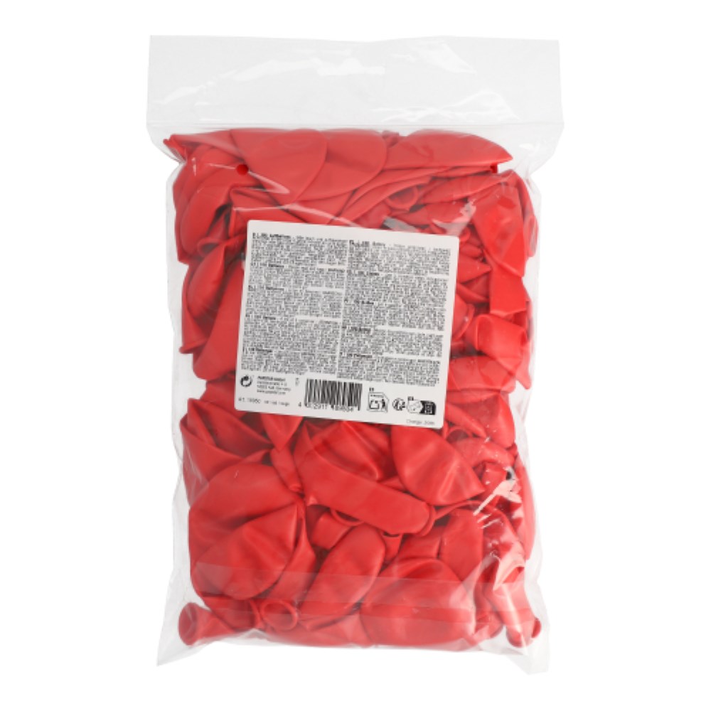 100 Luftballons Ø 25 cm rot