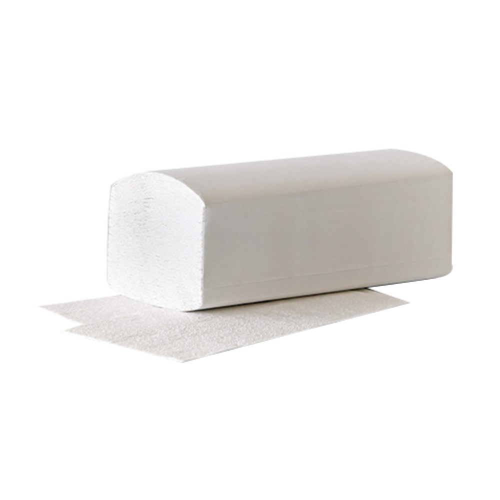 3200 Blatt Handtuchpapier V-Falz 23 cm x 25 cm weiss "Eco" 2-lagig (20x160)