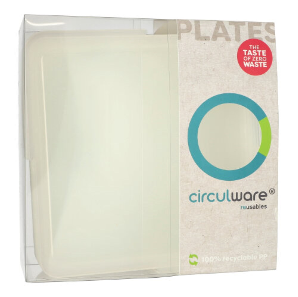 12 "Circulware" Deckel für Schalen Mix & Match eckig 2,5 cm x 23,4 cm x 23,4 cm transparent