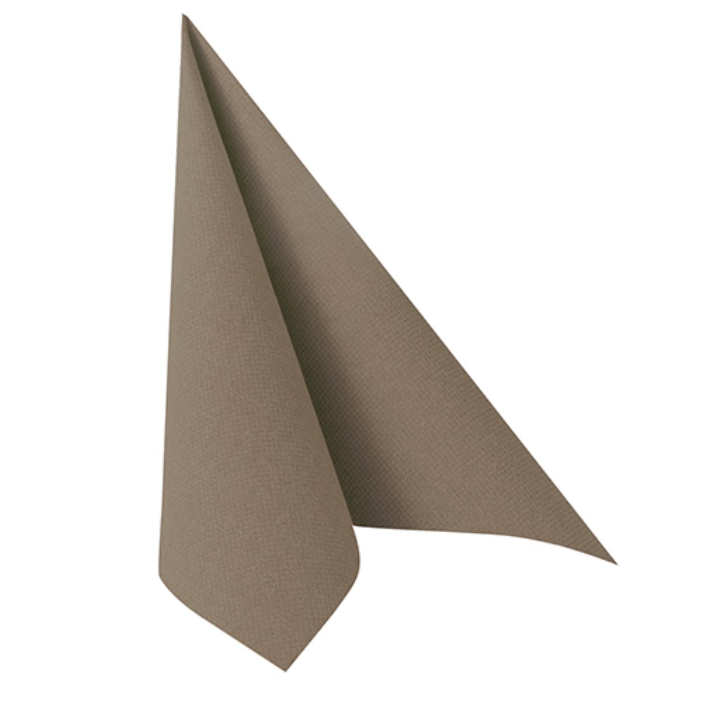 50 Servietten "ROYAL Collection" 1/4-Falz 40 cm x 40 cm grau