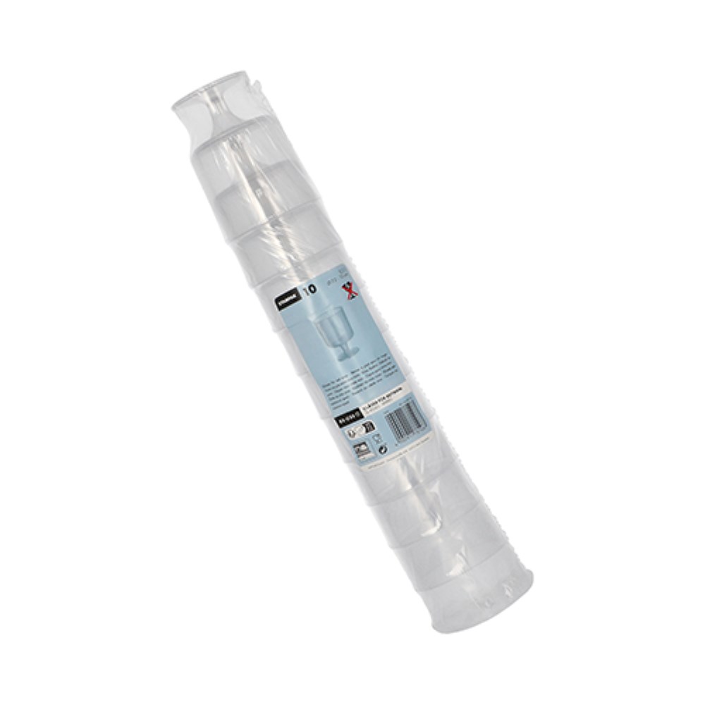 10 Mehrweg-Stiel-Gläser für Rotwein PP 0,2 l Ø 7,2 cm · 10 cm einteilig