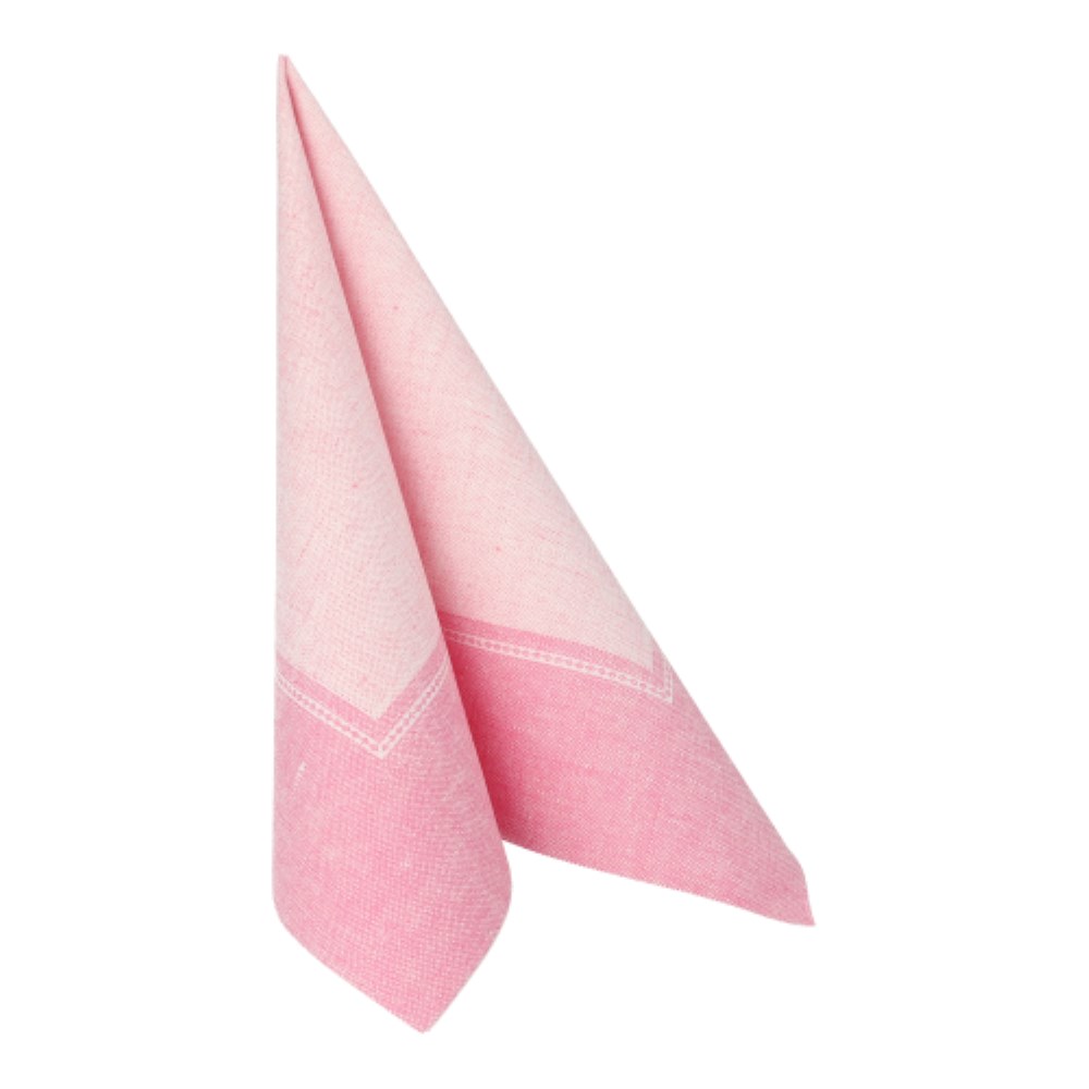20 Servietten "ROYAL Collection" 1/4-Falz 40 cm x 40 cm rosa "Linum"