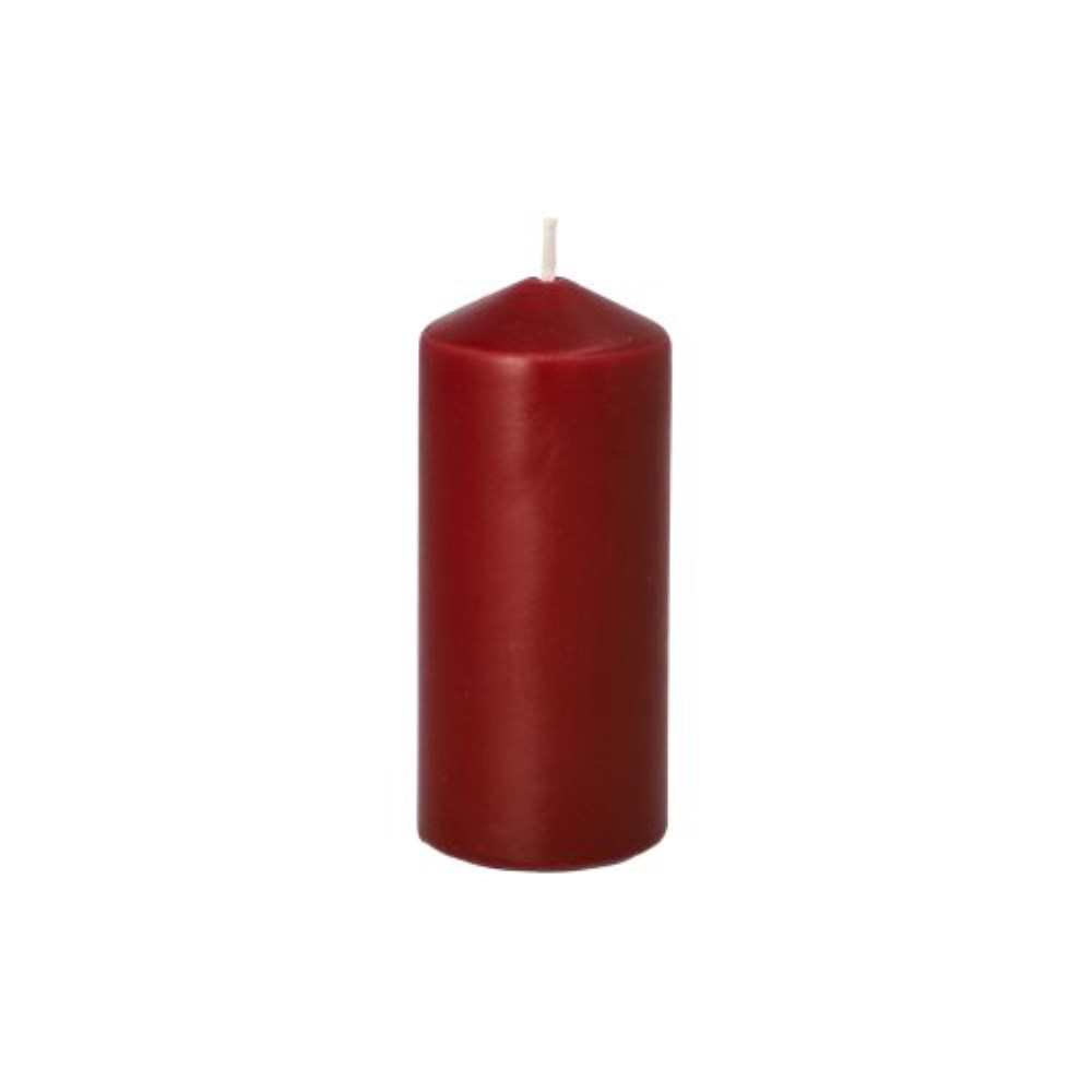 10 Stumpenkerzen Ø 40 mm · 90 mm bordeaux
