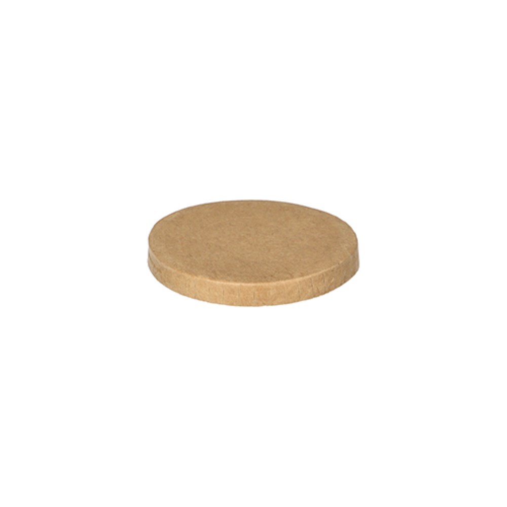 50 Deckel für Portionsbecher, Pappe Ø 6 cm braun