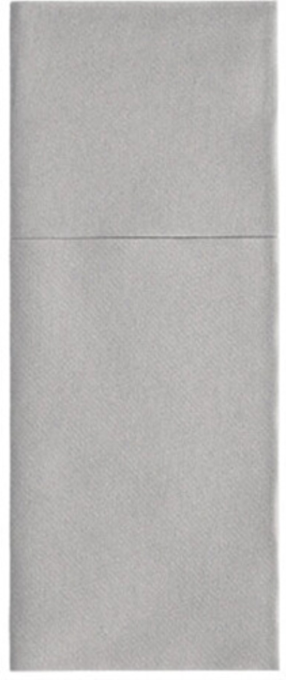100 Bestecktaschen, Airlaid 40 cm x 48 cm grau "Premium" mit Besteckfalz