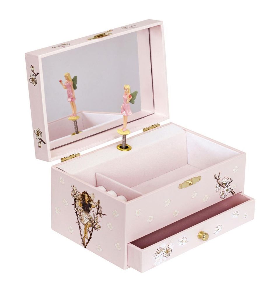Phosphoreszierende Schmuck Spieldose Kirschen - Flower Fairies© - Leuchtet in der Nacht
