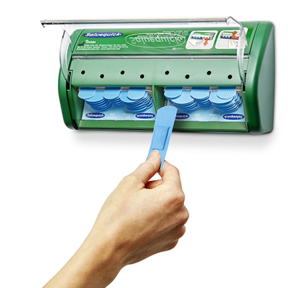 "Cederroth" Salvequick, Pflasterspender Detectable 11,4 cm x 22,6 cm x 5,4 cm blau