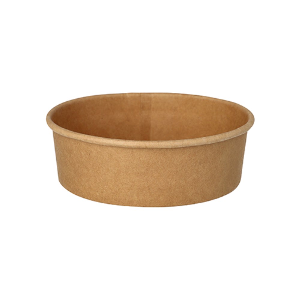 50 Salatschalen, Pappe rund 500 ml Ø 15 cm · 4,6 cm braun 50 Salatschalen, Pappe rund 500 ml Ø 15 cm · 4,6 cm braun