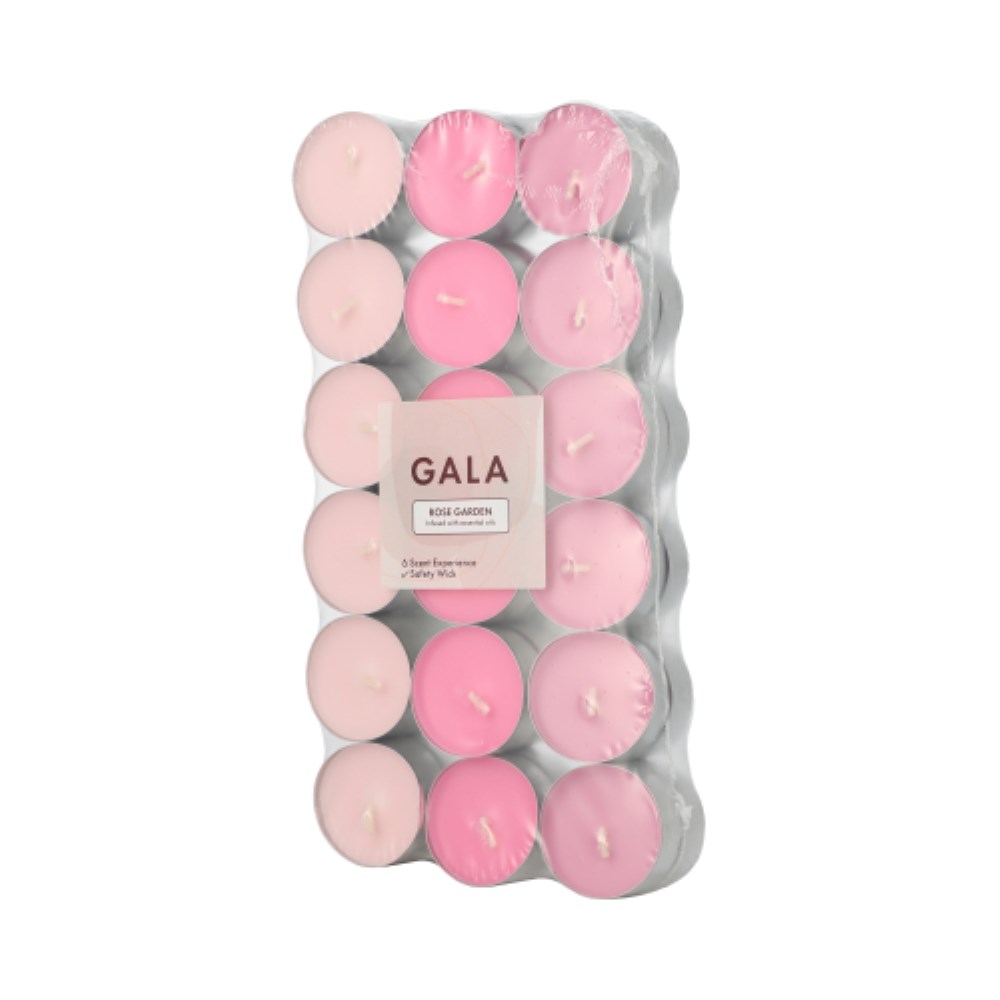 36 "GALA" Duftlichte Ø 3,8 cm · 1,7 cm rose - Rose Garden "Ton in Ton"