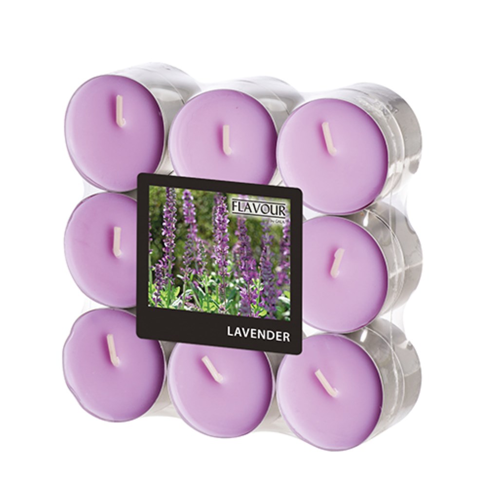 18 "GALA" Duftlichte Ø 37,5 mm · 16,6 mm violett - Lavender