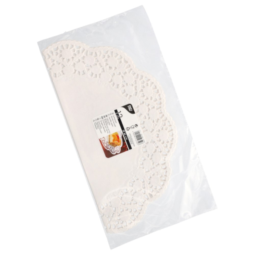 12 Tortenspitzen rund Ø 36 cm weiss