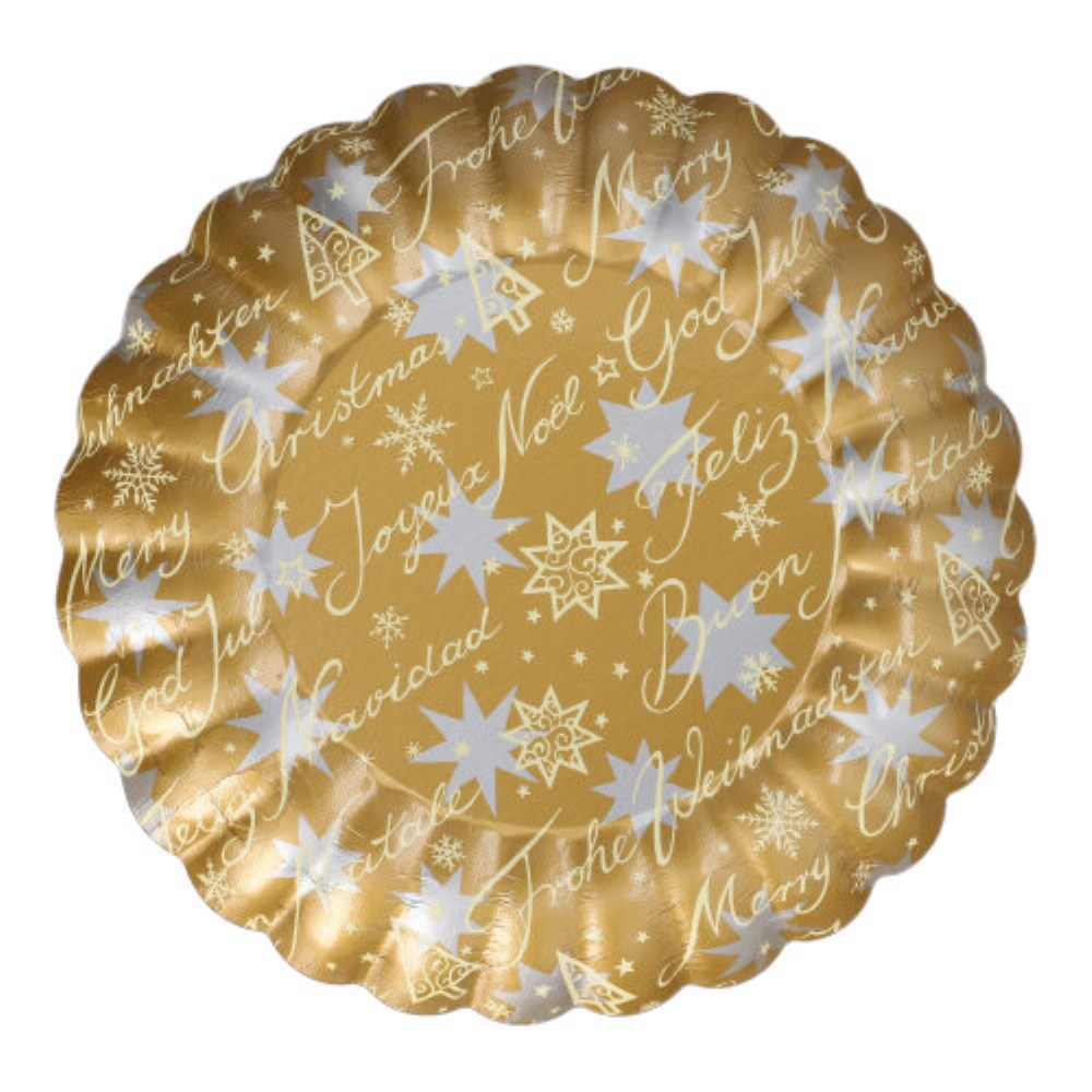 2 Präsentierschalen-Weihnachten Ø 23 cm "verschiedene Weihnachtsdekore"