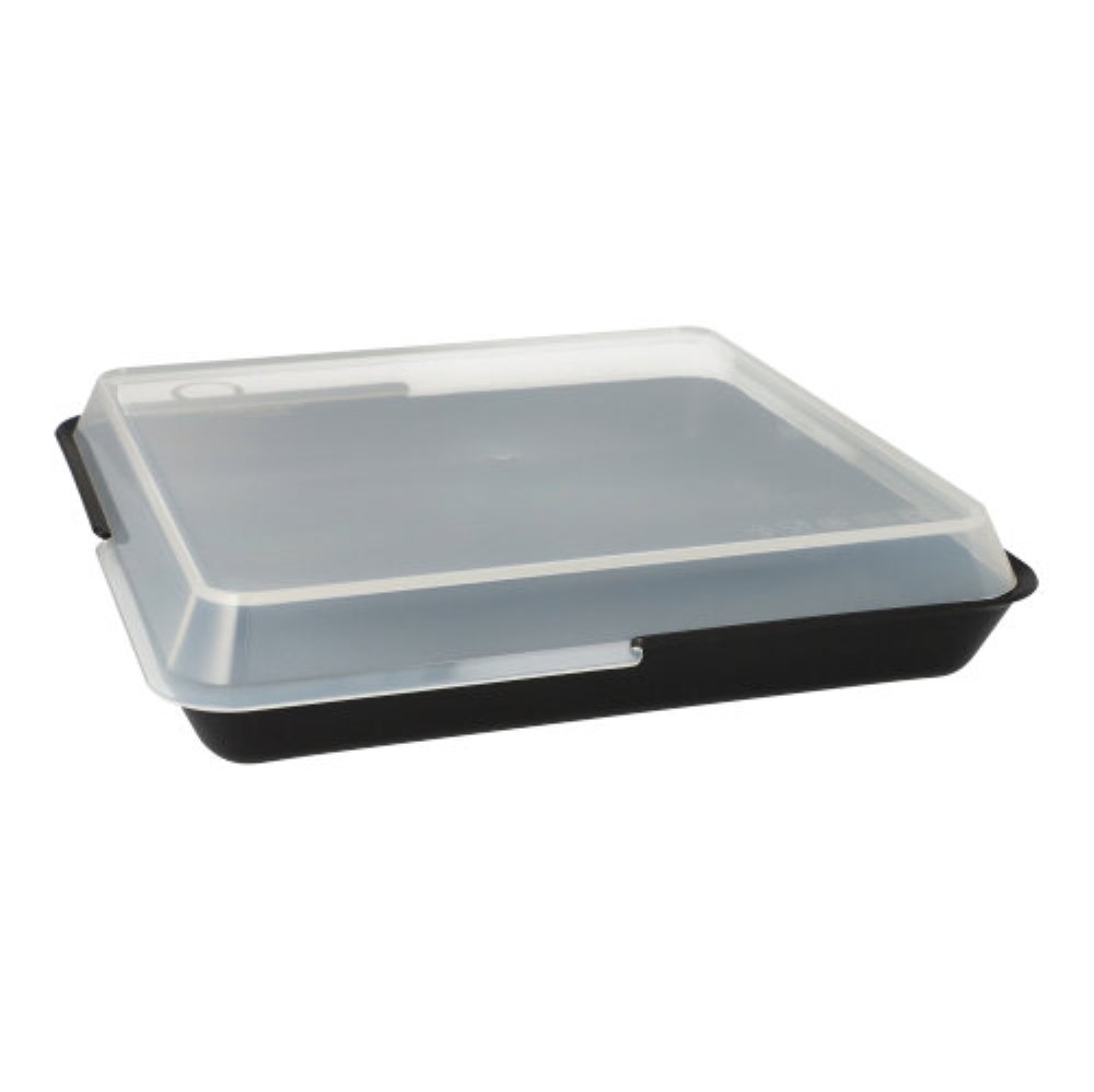 12 "Circulware" Mehrweg-Schalen Mix & Match eckig 2,9 cm x 23,4 cm x 23,4 cm schwarz