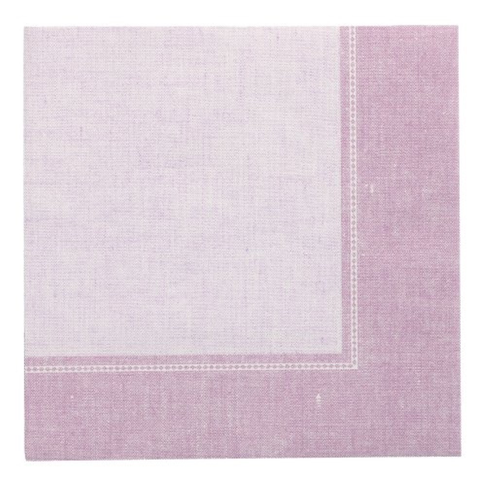 20 Servietten "ROYAL Collection" 1/4-Falz 40 cm x 40 cm flieder "Linum"
