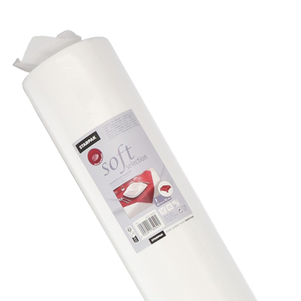 Tischdecke, stoffähnlich, Vlies "soft selection" 40 m x 0,9 m weiss