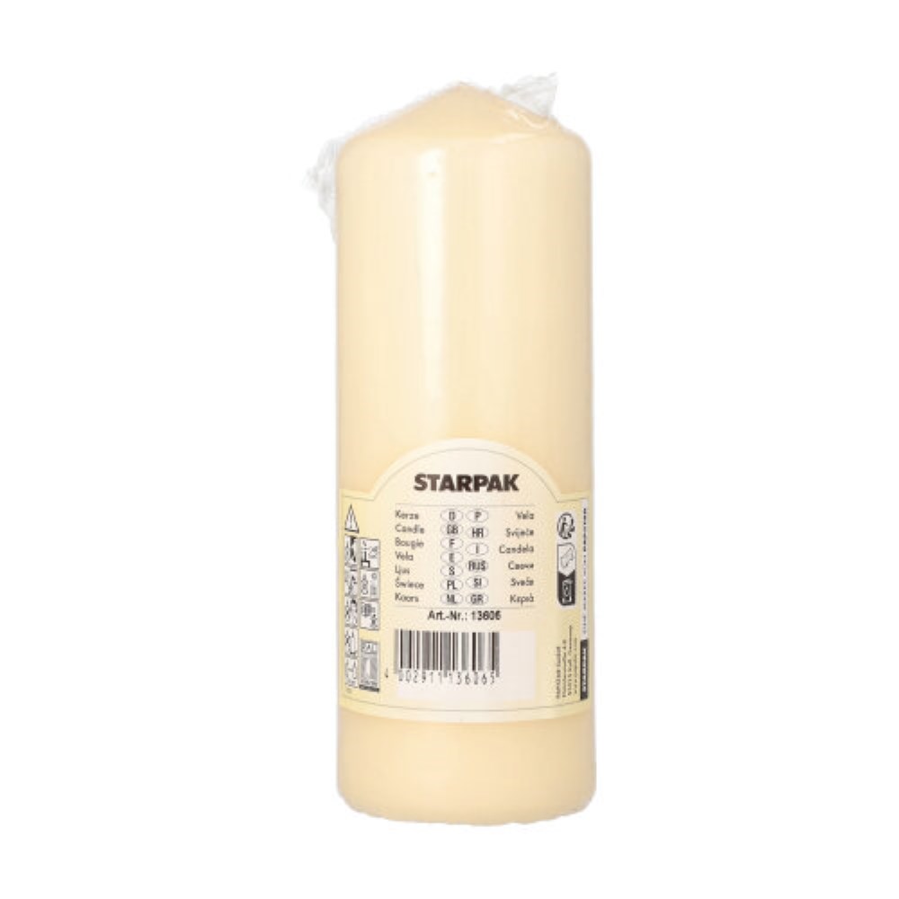 Stumpenkerze Ø 60 mm · 165 mm creme