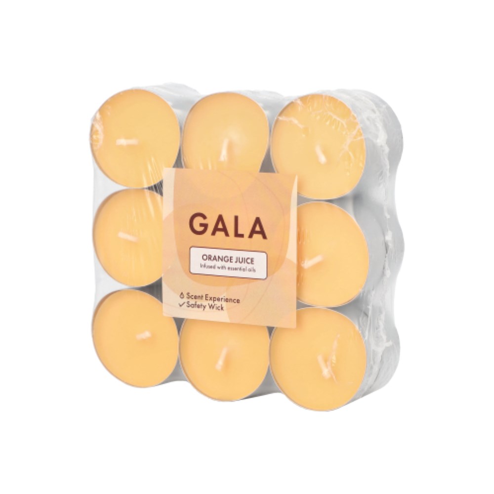 18 "GALA" Duftlichte Ø 37,5 mm · 16,6 mm orange - Orange